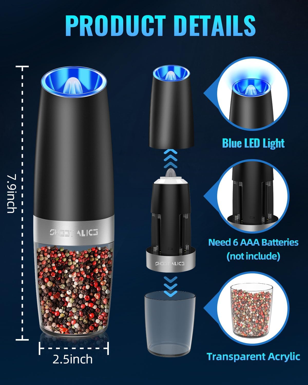 Best electric pepper and salt grinder set