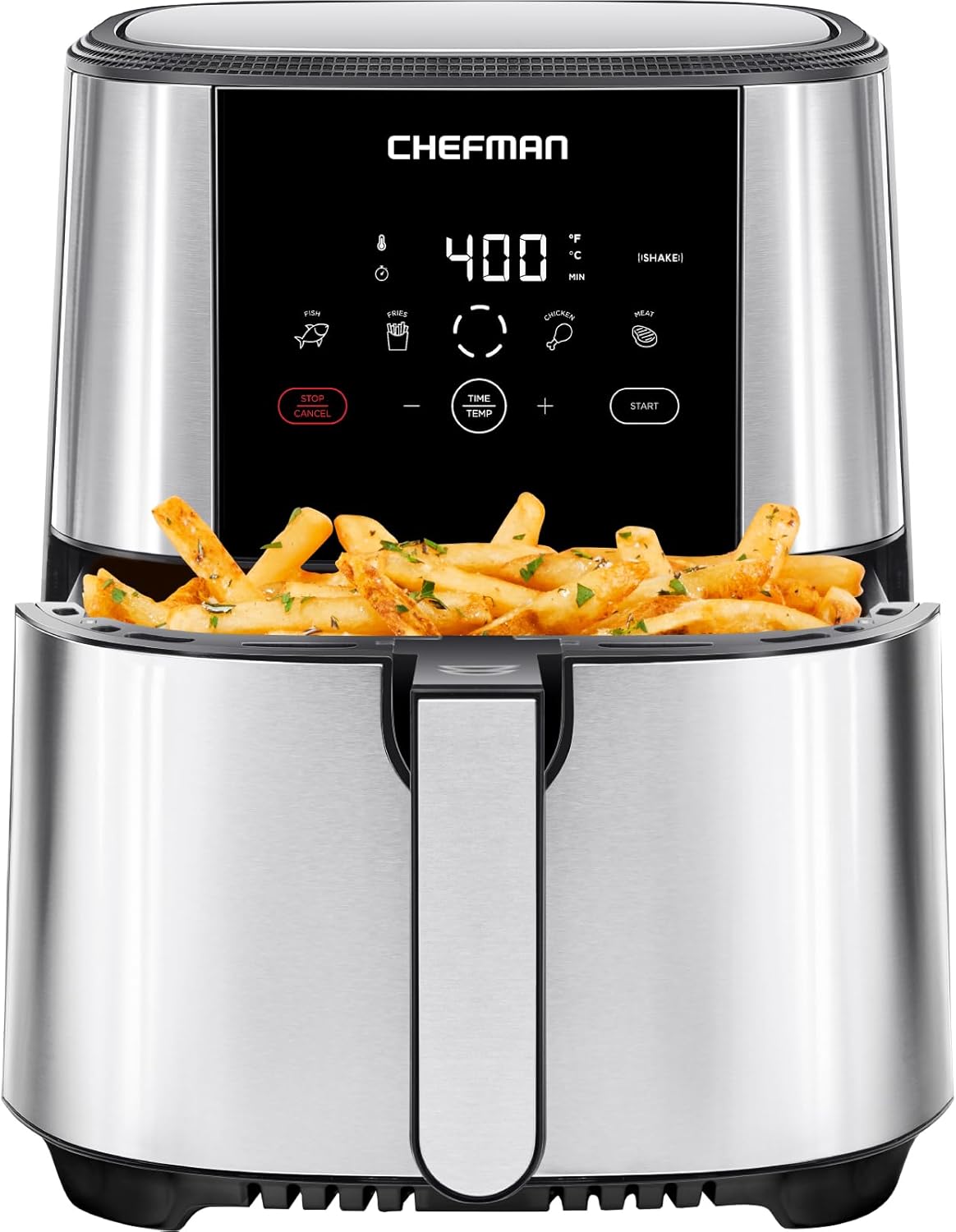 Chefman Stainless Steel TurboFry Touch Air Fryer 5 Quart